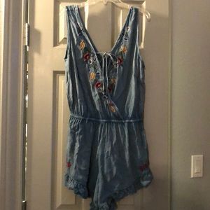 Chambray romper